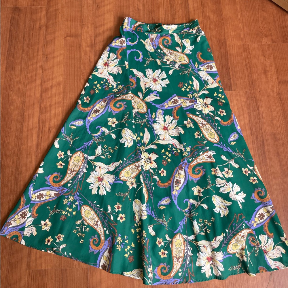Printed Maxi Slip skirt